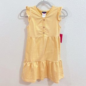 Girls yellow striped sundress BNWT